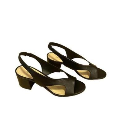 Imagem de Sandália Salto Médio Arezzo Preto-Feminino