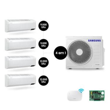 Imagem de Ar Condicionado Quad-Split Samsung WindFree 28.000 BTUs (Hi Wall 2x9.0