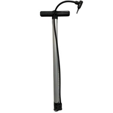 Imagem de Bomba De Ar Grande 58cm Encher Pneu Bicicleta Boia Cinza - WG SPORTS