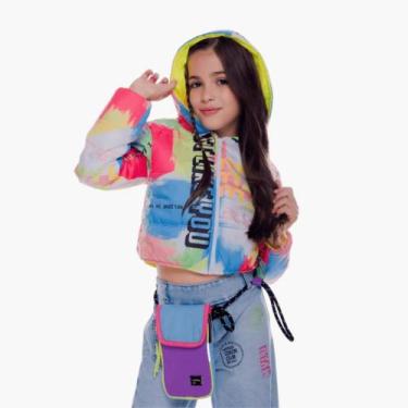 Imagem de Casaco Puffer Estampa Tie Dye Com Capuz Mylu, 10