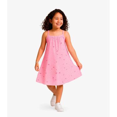 Imagem de Vestido de Alça Infantil Infinita Cor Rosa
