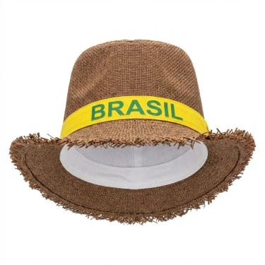 Imagem de Chapéu Malandrinho Caipira Brasil Festa Junina Marrom