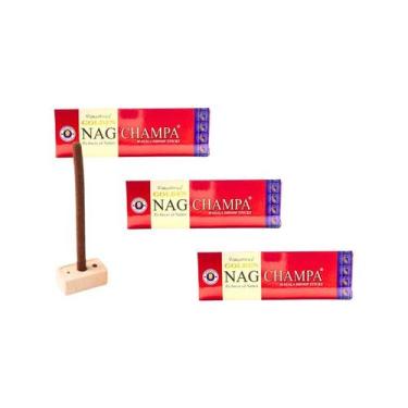 Imagem de KIT C/3 Incensos Dhoop Tibetano Golden Nag Sabor:Lavanda, Champa