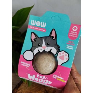 Imagem de Petisco Natural Wow Weggs para Gatos Sabor Frango com Catnip 1 unidade