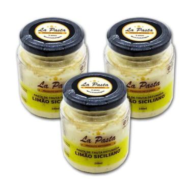 Imagem de Pasta de truta defumada limao siciliano pote 240ml la pasta - kit 3 un