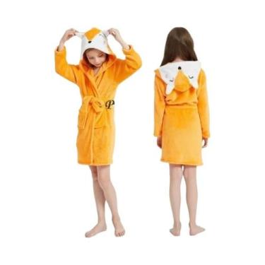 Imagem de Roupão Kigurumi Infantil Com Estampa De Estrelas Azuis E Unicórnio Par