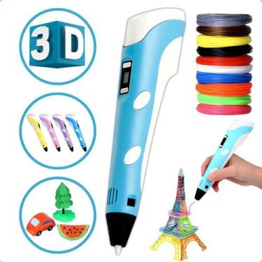 Imagem de Caneta Impressora 3d Infantil Educativa Com Filamento Usb Premium - To