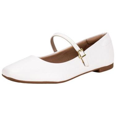 Imagem de Sapatilha feminina flat beira rio 4267211, Branco, 39