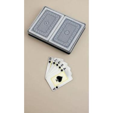 Imagem de 2 Jogos Baralho Plástico Lavável 54 Cartas - Congratulations Store