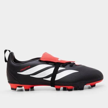 Imagem de Chuteira Campo Infantil Adidas Predator Club Língua Dobrável, Preto, 2