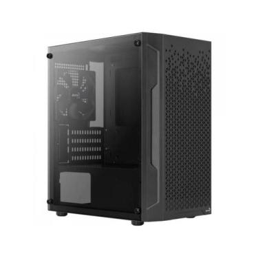 Imagem de Gabinete Gamer Aerocool Trinity Mini Preto Lateral Vidro