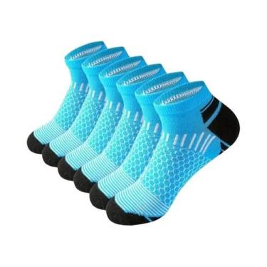 Imagem de Meias Esportivas Masculinas - 6 Pares Respiráveis, para Todas as Estaç