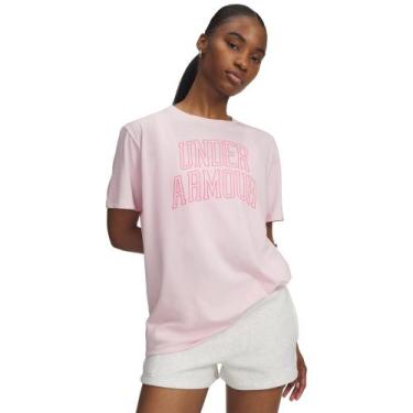 Imagem de Camiseta Sportstyle Under Armour Rival Campus, Rosa, P