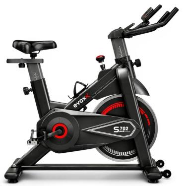 Imagem de Bicicleta Spinning S702 Urbana Disco 10kg Bluetooth Zwift Kinomap Mywhoosh Evox Fitness