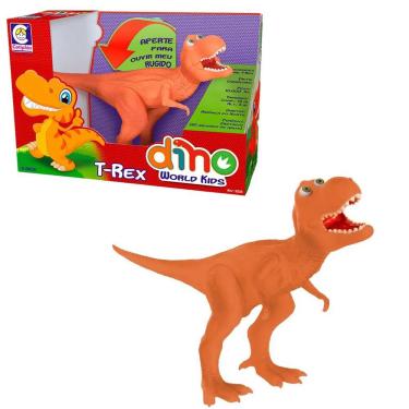 Desenhos animados tiranossauro rex rugindo