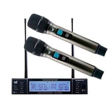 Imagem de Microfone Sem Fio UHF De Mão Duplo TSI BR 8000