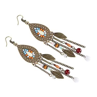 Imagem de Brincos femininos de joias, brincos práticos convenientes para festas em festivais