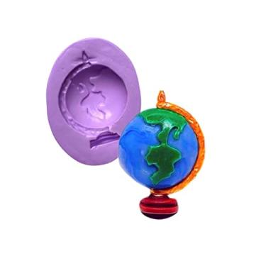 Imagem de Confeitaria dos moldes, F729 MOLDE DE SILICONE GLOBO VIAGEM CONFEITARIA ARTESANATO
