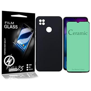 Imagem de Capa Capinha Aveludada compatível Xiaomi Redmi 9 Activ 6.53 + PELÍCULA DE CERÂMICA - Cell In Power25
