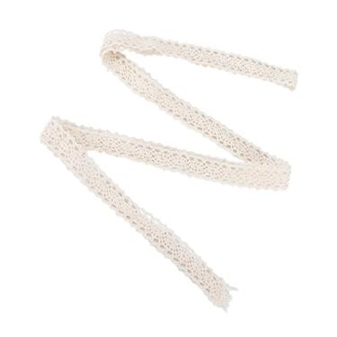 Imagem de Renda artesanal, fita de renda amiga da pele para decoração de toalha de mesa para decoração de roupas(Bege)