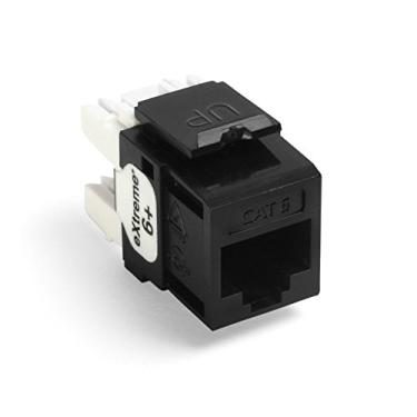 Imagem de Leviton Conector QuickPort 61110-OE6 eXtreme Cat 6, pacote com 10, preto