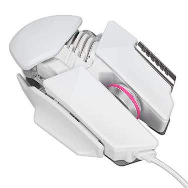 Imagem de Mouse RGB com ajuste telescópico Mouse com fio 6 níveis ajustáveis ​​para casa para Internet Cafe no escritório
