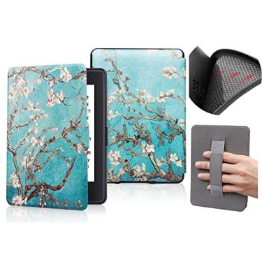 Imagem de Capa macia de 6 polegadas para Kindle Basic (apenas para 10ª geração de 2019, modelo J9G29R) com Auto Wake/Sleep, capa protetora à prova d'água com alça de mão