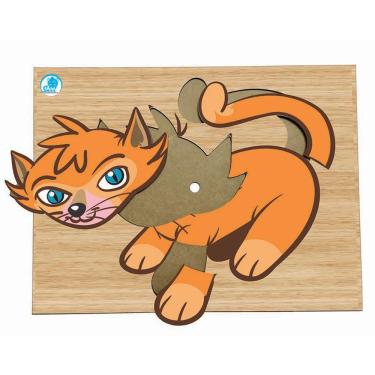Imagem de Super Quebra-Cabeça Infantil Gato