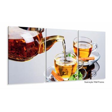 Imagem de Quadro Decorativo Comidas Bebidas Restaurantes Bolos 3 peças