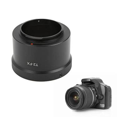 Imagem de Sanpyl Anel adaptador T2-FX, adaptador de montagem de lente de câmera de liga de alumínio, para lente de montagem T2 para câmera de vídeo Fuji FX