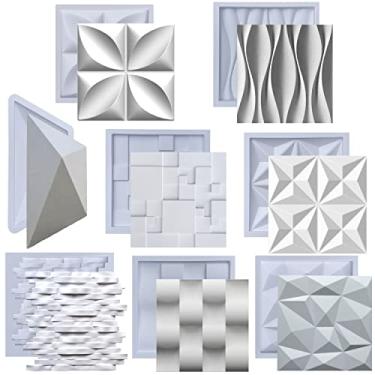 Imagem de KIT Formas para Gesso 3D Painel Decorativo ABS
