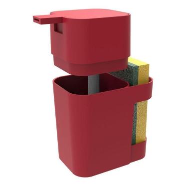 Imagem de Dispenser De Detergente Para Pia Vermelho 600Ml Soprano