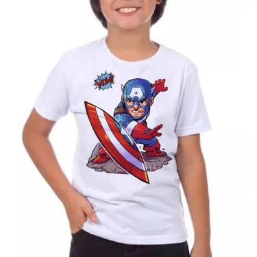 Imagem de Camiseta Infantil Capitão América Modelo 1 - King Of Print