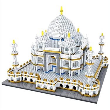 Imagem de Taj Mahal Nano Mini Blocos de construção,3950 Peças Mini-Bricolagem Construindo um Conjunto de Brinquedos Nano Bloco - Modelo Arquitetônico Mundial Famoso Educação de Tijolos para Adultos