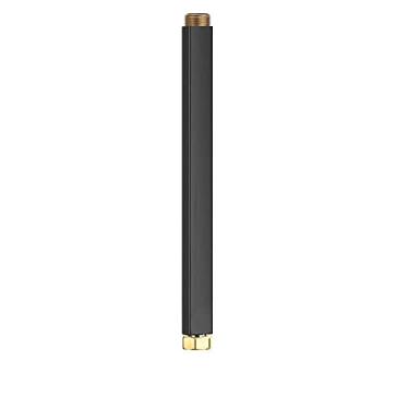 Imagem de 1pcs 40CM Chuveiro Extensão Rod Banheiro Preto Branco Cromado Ouro Banho Sistema de Banho Desaúba Conjunto extra estender longo quadrado bar tubo, ouro preto