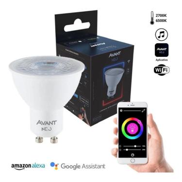 Imagem de Lâmpada Dicróica Mr16 Avant Neo Gu10 Dimerizável Com Wifi