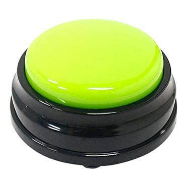 Imagem de burko Tamanho Pequeno Fácil De Transportar Gravação De Voz Botão De Som Para Crianças Brinquedo Interativo Botões De Resposta Verde