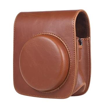 Imagem de Qudai Camera Case PU de protecção Vintage Bag Pouch capa protetora w/Strap para Fujifilm Instax Mini 90 Film Câmara Instantânea BD