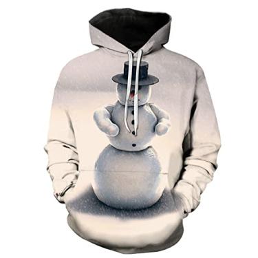 Imagem de CNBPIC 3D impressão hoodie masculino moletom outono inverno