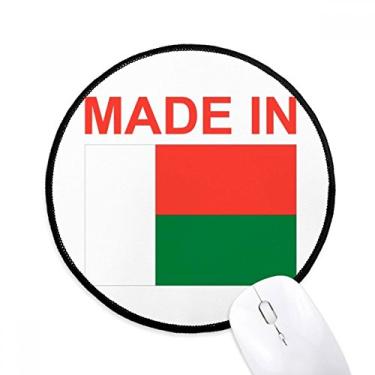 Imagem de Feito em Madagascar Country Love Mouse Pad Desktop Office Tapete redondo para computador