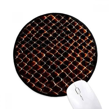 Imagem de Tapete de mouse preto escuro com escamas de pele de cobra para computador