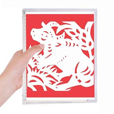 Imagem de Caderno de papel com estampa de boi e animais do zodíaco da China, folhas soltas recarregáveis, diário de papelaria