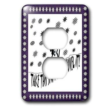 Imagem de 3dRose lsp_6229_15 cm Snow and Shovel It 2 Plug Outlet Cover, Multicolorido