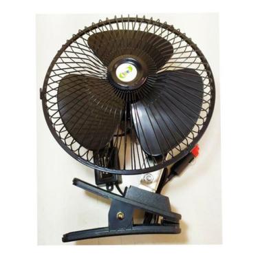 Ventilador automotivo giratório de 12V 6 polegadas, para Caminhão