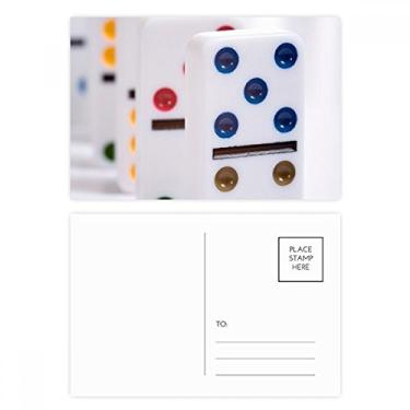 Imagem de Conjunto de cartões postais para jogos de dominó Pai Gow com cartões postais de aniversário