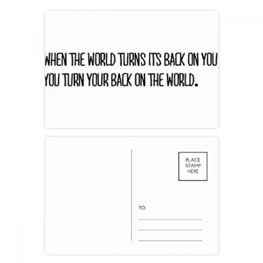 Imagem de Turn Your Back To The World Cartões postais de aniversário para enviar cartões de agradecimento