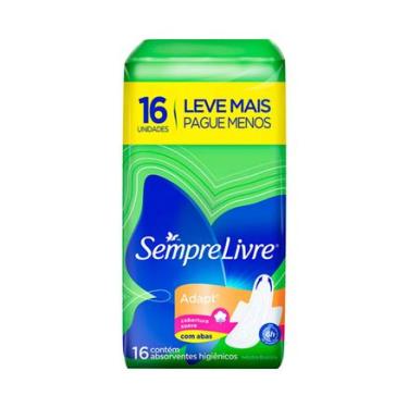 Imagem de Absorvente com Abas Sempre Livre c/ 16 Especial Suave Sempre Livre