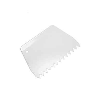 Imagem de Espátula Decorativa Marcador Bolos e Tortas Serrilhada Utensílio Confeitaria Ondas Glacê
