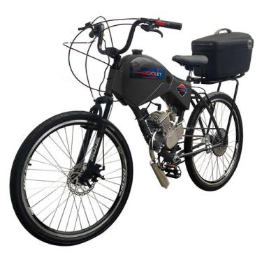 Imagem de Bicicleta Rocket Preto Motorizada Beach Freio Disco/Suspensão Cargo -