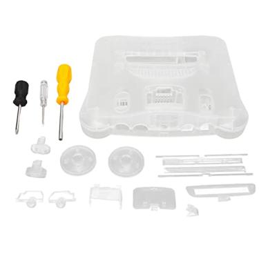 Imagem de Carrying Storage Case for N64, Translucent White Retro Video Game Console Case Replacement Game Console Protective Shell for N64 Game Console